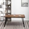 Aryven Industrial 7-Piece Dining Set, Antique Gray