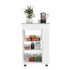 Kitchen Cart Sonex, Kitchen, White / Light Oak